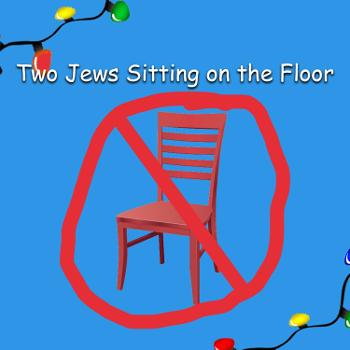 Two Jews sitting on the Floor
