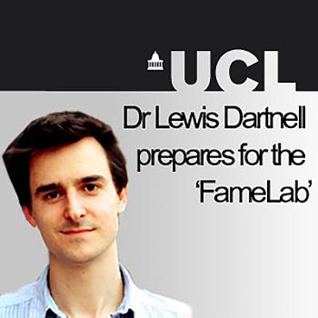Dr Lewis Dartnell prepares for the ‘FameLab’ - Audio
