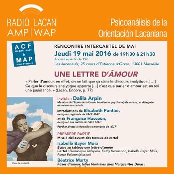 RadioLacan.com | Encuentro Inter-carteles de la ACF- MAP en Marsella. Conferencia: Las cartas robadas del amor