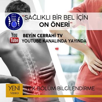 Sağlıklı Bel İçin 10 Altın Öneri... Prof. Dr. Duran Berker Cemil
