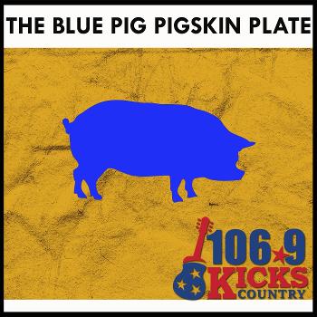 The Blue Pig Pigskin Plate